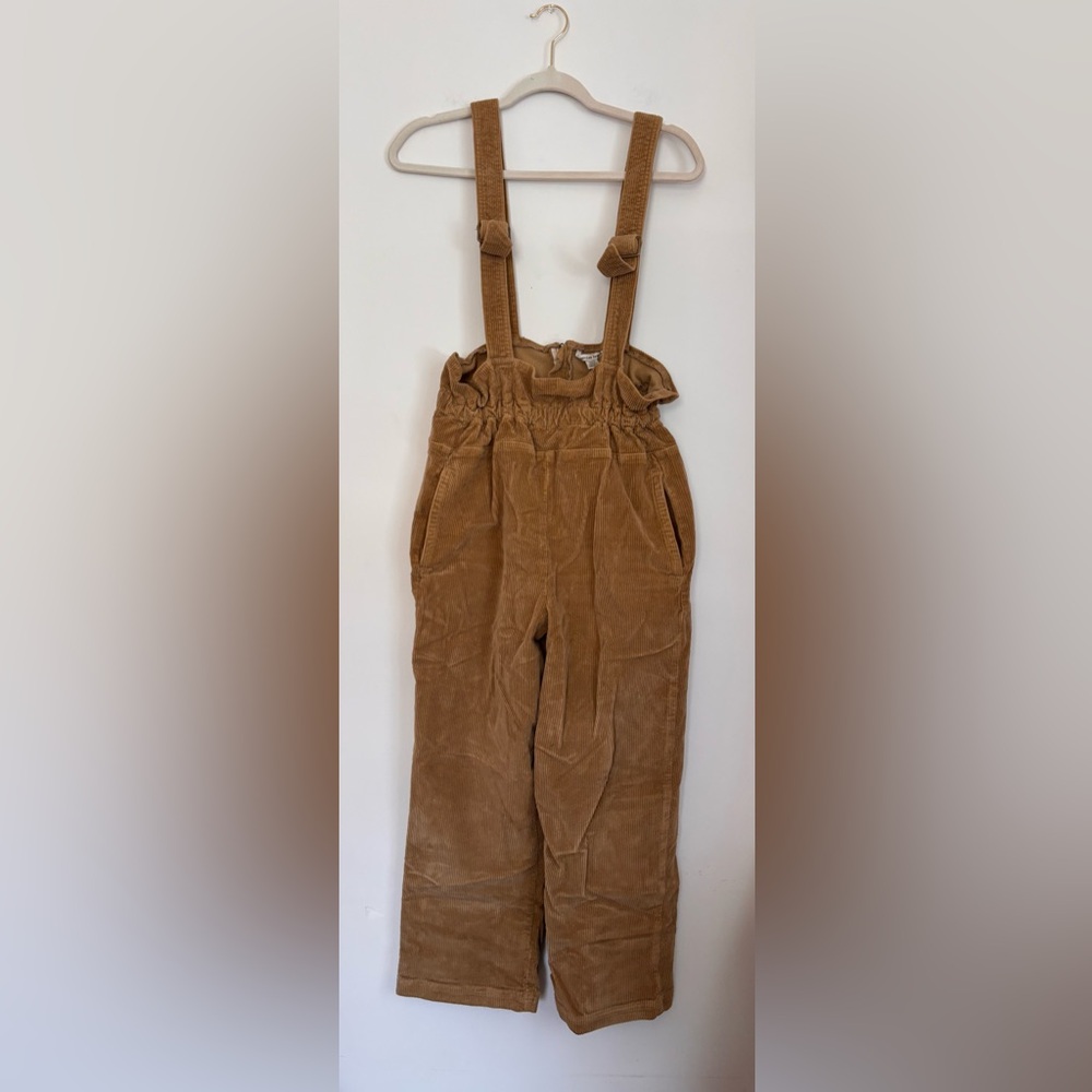 American Eagle Outfitters Beige Corduroy Overalls